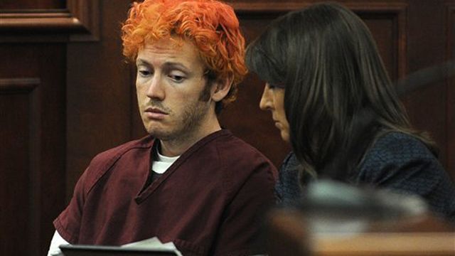 What does court appearance reveal about James Holmes?