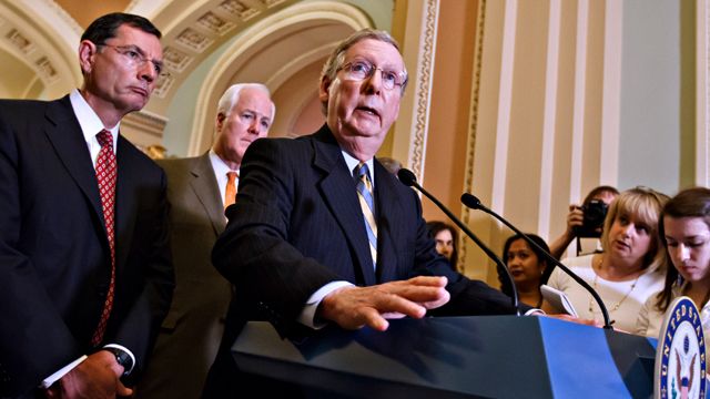 Senate's symbolic showdown over dueling tax plans