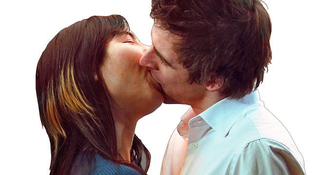 Virtual kiss to maintain lovers' bliss?
