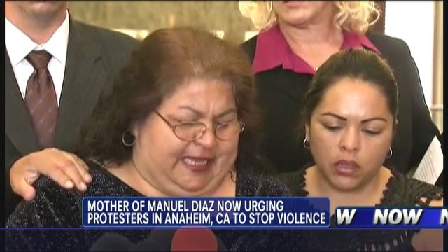 Mom Begs Anaheim to Stop Violence Over Son's Death