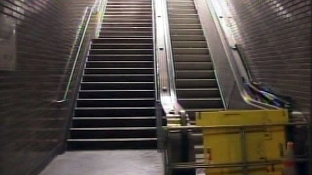 Broken escalator leads to disgusting discovery