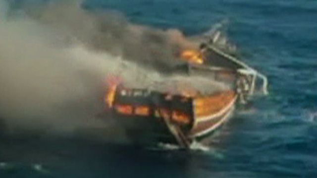 Tour Boat Catches Fire