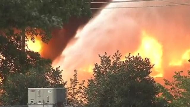 Georgia recycling plant goes up in flames