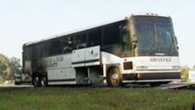 Across America: School Bus Bursts into Flames