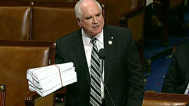 Congressman's small business speech brings down House floor