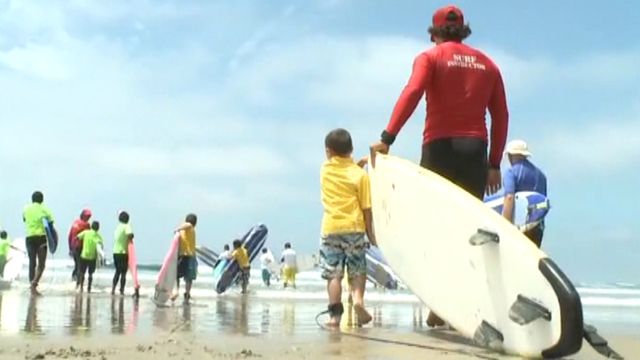 Little Warrior Surf Camp helps heroes' kids