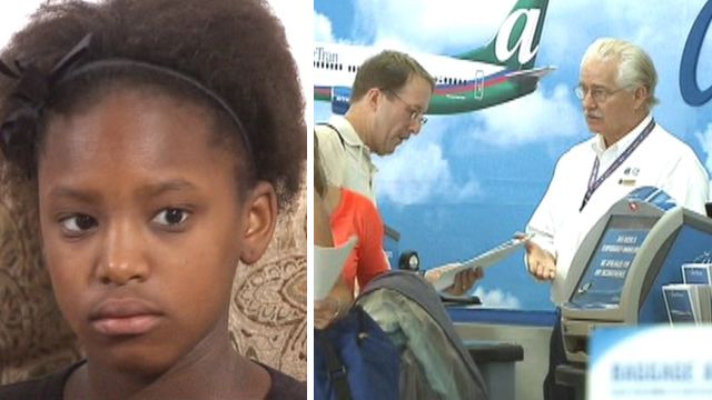 Airlines loses 10-year-old girl