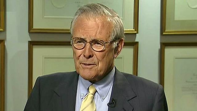 What worries Donald Rumsfeld the most?