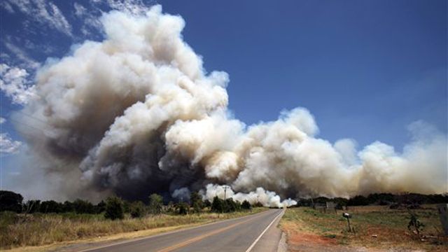 Wildfires continue to rage across Oklahoma