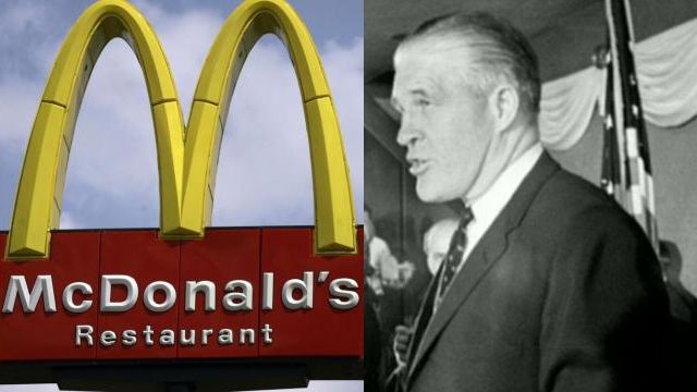 Romney says his dad got free McDonald's for life