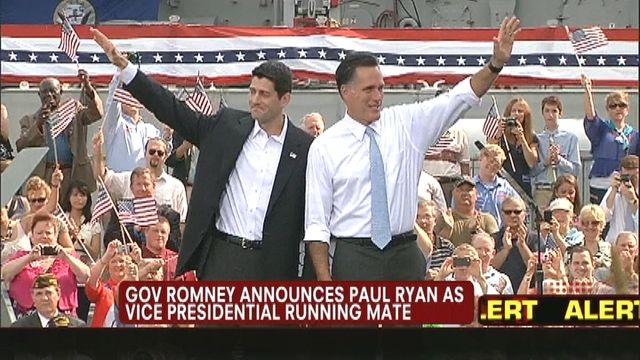 Mitt Romney Announces Paul Ryan as VP