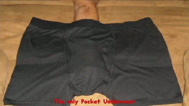 Underwear with Pockets Concerns Police