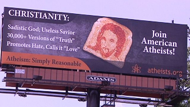 Controversial Anti-Christian Billboards at the DNC