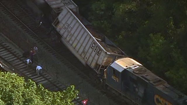 Freight Train Derails Near Baltimore