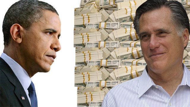 Romney, Obama money gap widens; polls grow closer
