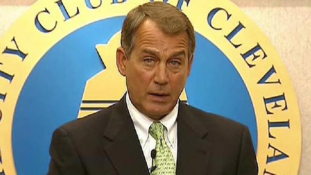 Boehner Advises Obama to Fire Economic Team