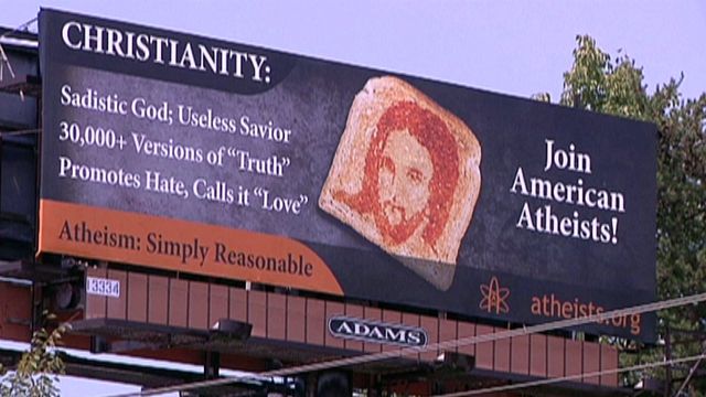 Atheist backed billboards to get yanked amid pressure