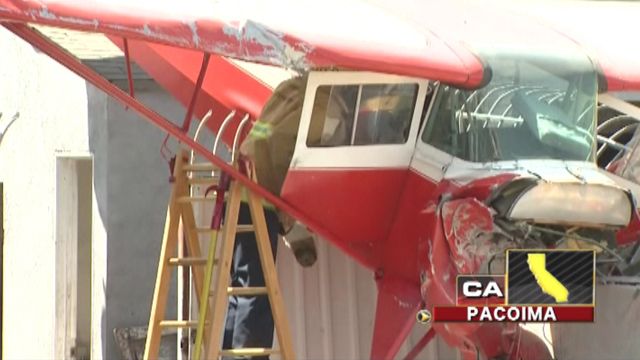 Across America: Small plane crash lands in California