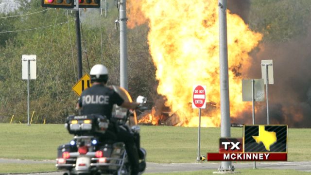 Across America: Gas line explosion causes fire in Texas