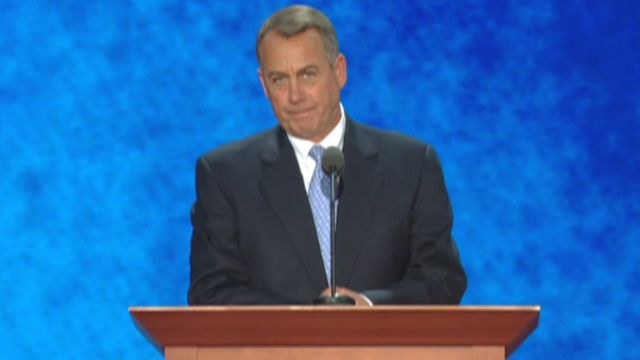 Boehner: This is the time, place for Mitt Romney
