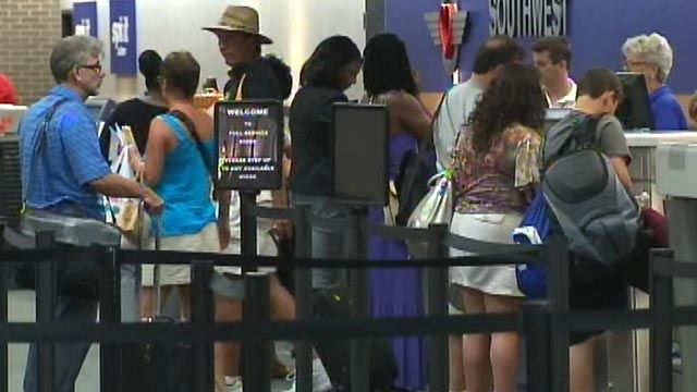 Air Travelers Stranded by Irene