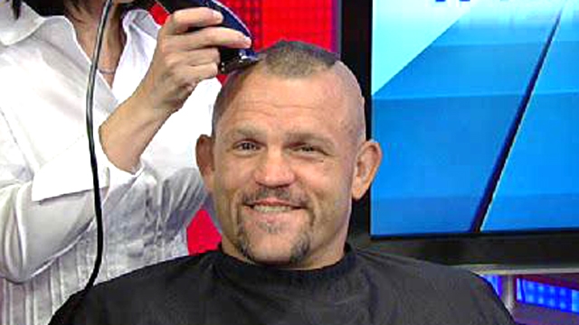 Chuck Liddell Shaves for Charity