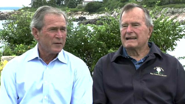 Both Bush presidents open up on special father-son bond