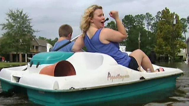 Flood victims try to make life as normal as possible