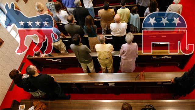 Can Republicans and Democrats sit in the same pew? 