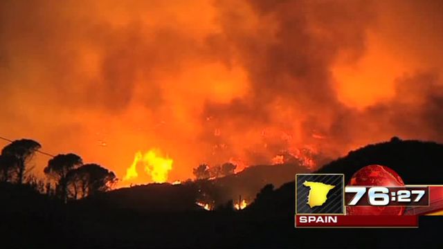 Around the World: Wildfire threatens popular Spanish resort