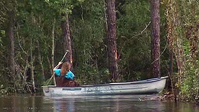 Isaac creates unusual commute to work in Mississippi