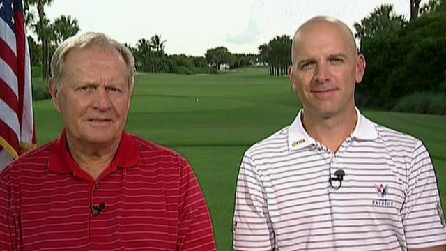 Golf great Jack Nicklaus tees up for patriots