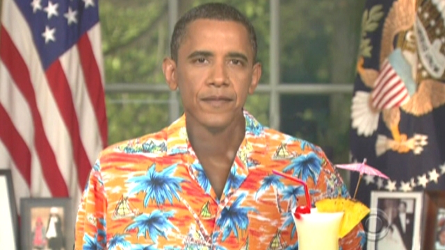 Letterman Zings Obama for Vacations