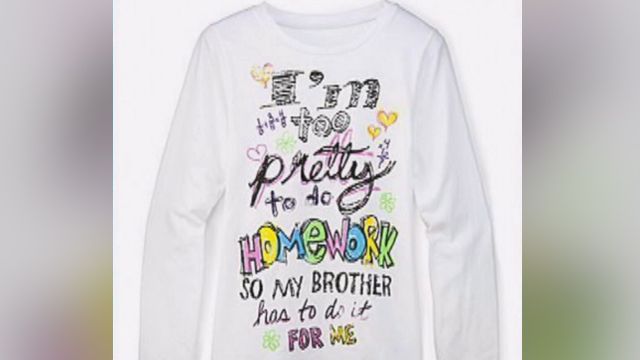 'Too Pretty To Do My Homework' Shirt Stirs Up Controversy