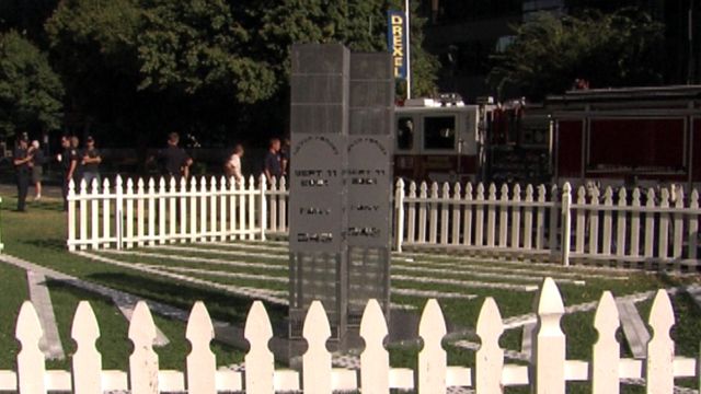 Firefighters in Sacramento Build Monument to Remember 9/11