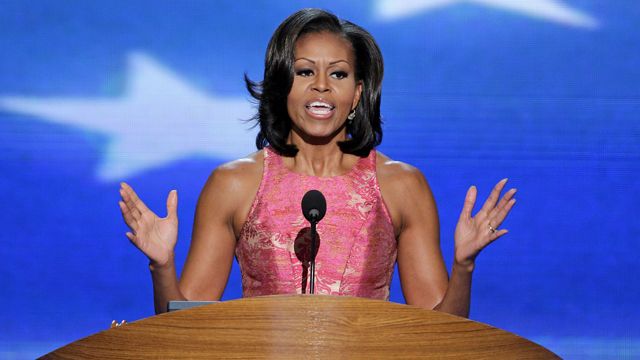 Michelle Obama: You can trust my husband to move us forward