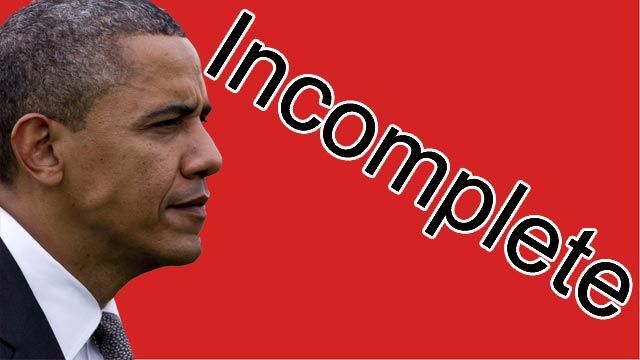 Obama gives himself 'incomplete' grade on economy