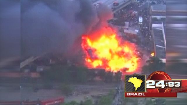 Around the World: Massive fire rips through Sao Paulo