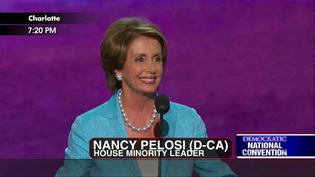 Nancy Pelosi Speaks at the Democratic National Convention