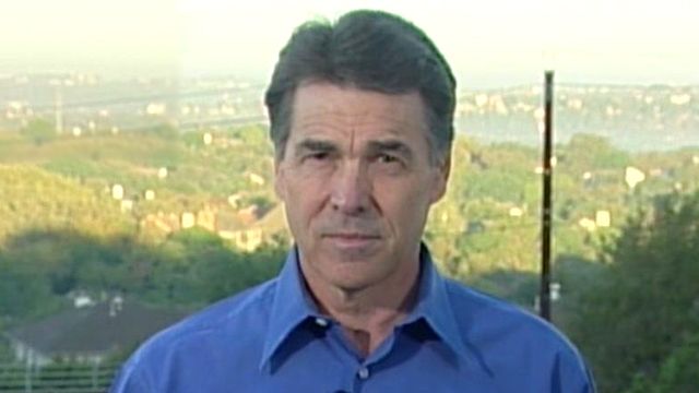 Gov. Rick Perry Talks Wildfires, 2012 Race
