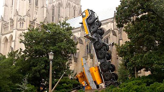 Crane Collapses on National Cathedral's Grounds