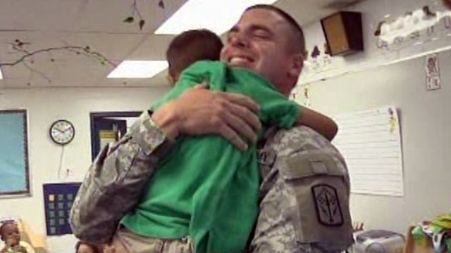 Emotional Homecoming for Ohio National Guardsman