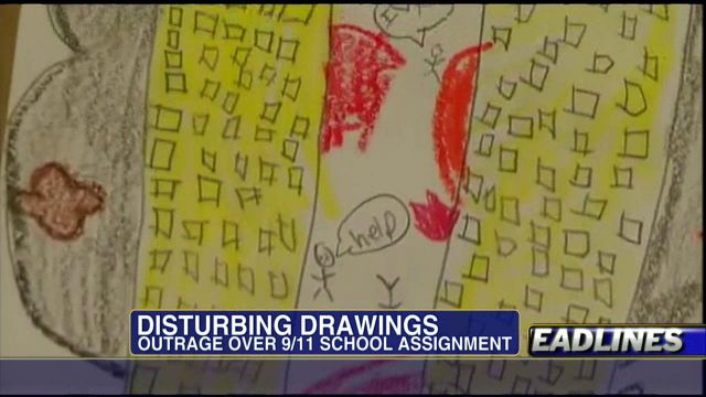 4th Graders Asked to Draw Pictures of the September 11th Attacks