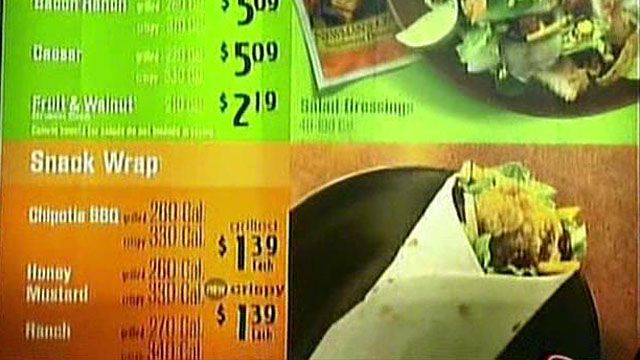 McDonald's to post calories on menu boards