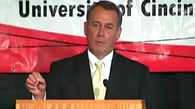 Boehner to Obama: No Tax Increases
