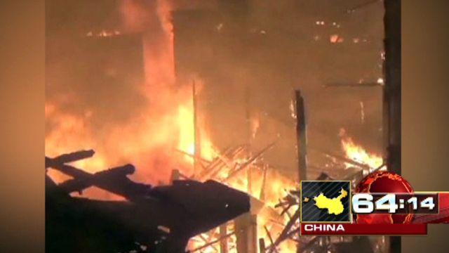 Around the World: Blaze engulfed housing complex in China