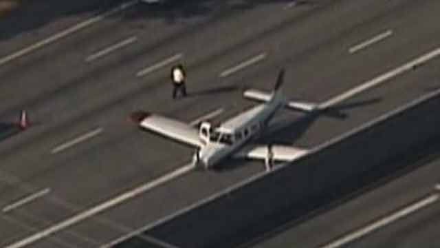 Plane lands on Interstate 85 in GA