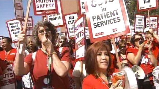 Nurses Hit Picket Lines in California