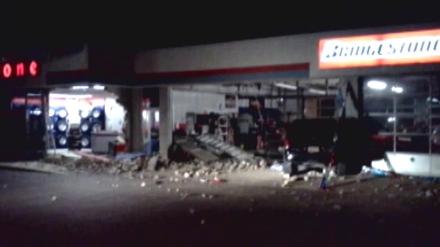 Car Crashes Into Tire Store