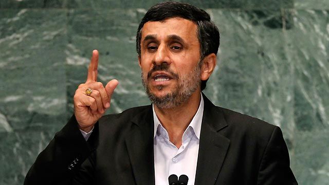 Ahmadinejad targets usual suspects